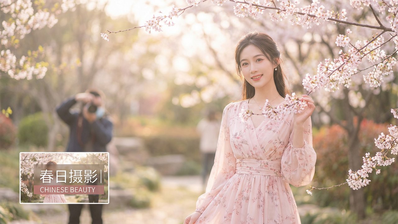 公共场合社区美图展示视频