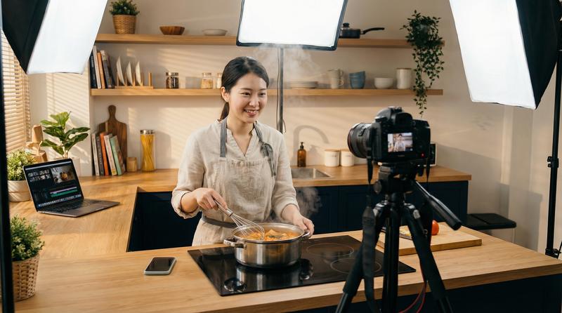 国产主播美食视频教程